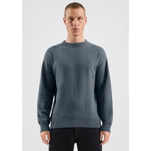 Gebreide Trui - Regular Fit - Lange Mouwen - Ronde Hals - Structuur