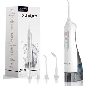 Cissé AquaSmile Pro – Waterflosser voor Tanden | Compact & Draagbaar | 3 Modi | 4 Jets | USB-C Oplaadbaar