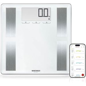 Bluetooth Personenweegschaal met BIA Premium Lichaamsanalyse en LCD-display
