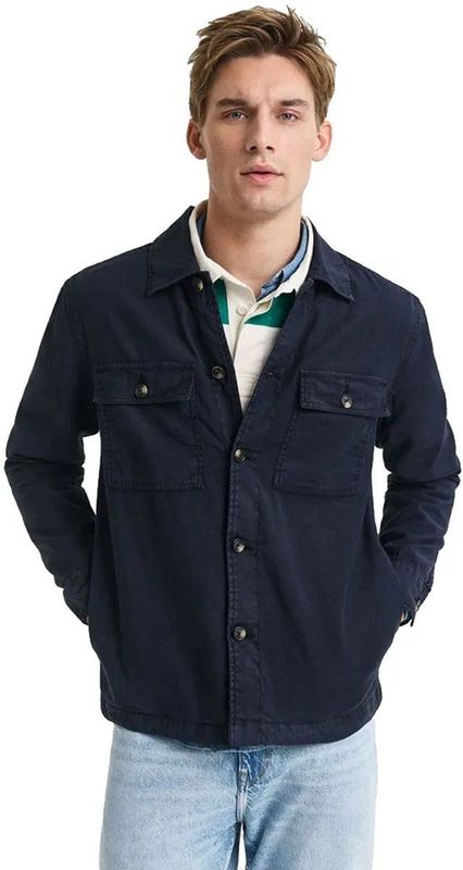 Gant 3250030 Overshirt Blauw M Man