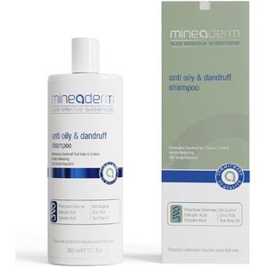 Mineaderm - Anti-Dandruff Shampoo - 300 ml - Voor Vette en Jeukende Hoofdhuid