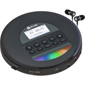 Draagbare CD-speler met Bluetooth en ingebouwde batterij - Geschikt voor thuis, auto en buiten