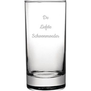 Gegraveerde longdrinkglas 28,5cl De Liefste Schoonmoeder