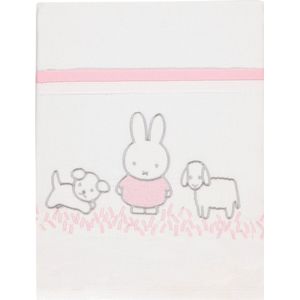 Briljant Baby - Wieglaken Nijntje - Grasss Roze - 75x100