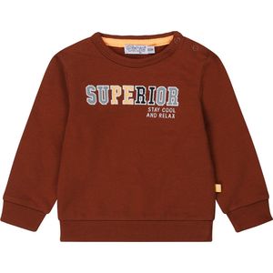 Dirkje Sweater met Tekst Bruin