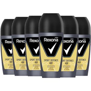 Rexona Deo Roller Men - Sport Defence - Voordeelverpakking 6 x 50 ml