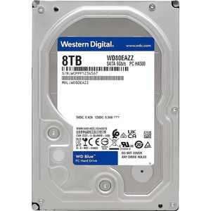 Western Digital 8TB WD Blue 3.5inch SATA HDD - 5640RPM - 6Gb/s - 128MB Cache MPN: WD80EAZZ