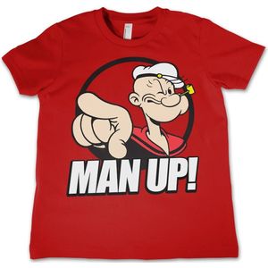 Popeye Man Up! Kids T-Shirt Kinder Red-8 Jahre