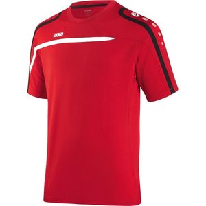 Jako - T-Shirt Performance Dames - rood/wit/zwart - Maat 42 - 44