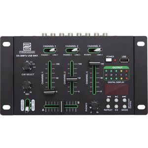 USB DJ-mixer met Bluetooth - 3 kanalen - Cue-functie - MP3-speler