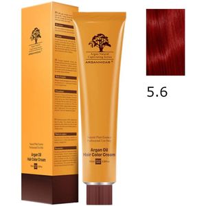 Arganmidas Marokkaanse Arganolie Haarkleurcrème 5.6 / Haarkleur Light Red Brown 100 ml