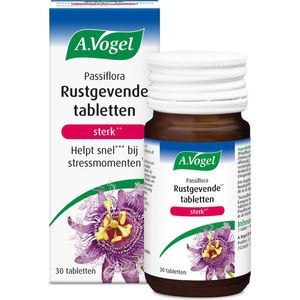 A.Vogel Passiflora Rustgevende sterk tabletten - Passiebloem helpt snel*** bij stressmomenten.* - 30 st