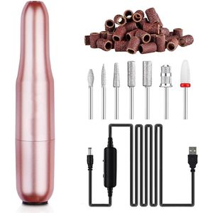 Nagelfrees Bitjes - Pedicureset Electrisch - Manicure Set - Roze