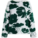 Trui - Lurea - Gebreide Trui - Bloemenprint - Lange Mouw - Normale Lengte