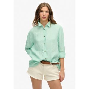 Superdry - Casual boyfriend overhemd van linnen - Dames - Shirts