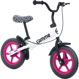 Gimme Nemo Loopfiets in het kleur Roze | met rem