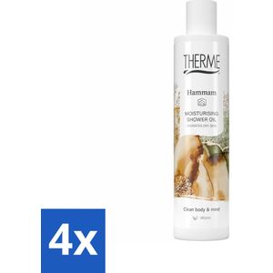 Therme - Moisturising Hammam - Doucheolie - Hydraterend - Verzorgend - 250ml - Voordeelverpakking - 4 stuks