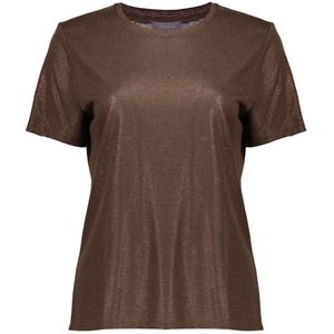 Geisha - T-shirt - Dark Brown - Glitter 52605-41