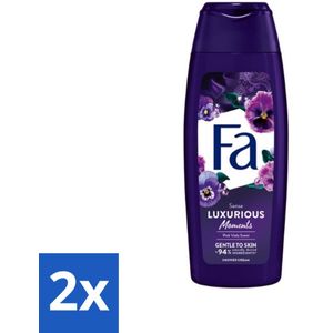 2 x Fa - Luxurious Moments - Douchecrème - Roze Viooltjes - 250 ml - Douchecrème - Roze Viooltjes - Luxe Douche - Huidverzorging - Verfrissende Douche