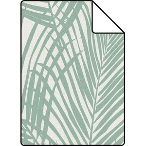 Proefstaal ESTAhome behang palmbladeren mintgroen - 26,5 x 21 cm - 139005-S