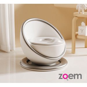 WC potje – Toilet – Zilver - Peuter potje – Zindelijk - Baby Potty – Plaspotje - WC potje kind – Zindelijkheid – Baby potje – plassen baby – kraamcadeau – Potje Grijs - kraamvisite – baby shower – verjaardag - cadeau