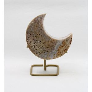 Amethist roze maan - amethist - edelsteen - edelstenen - mineralen - spiritueel - origineel cadeau - decoratie - mineraal - roze amethist - maan - moon - pink amethist