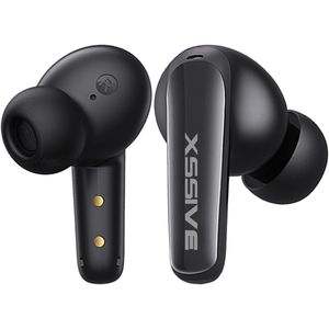 Xssive TWS13 Draadloze Oordopjes - Bluetooth 5.3 Oordoppen met Actieve Ruisonderdrukking & 30u Batterij - In-Ear Wireless Earbuds - Zwart
