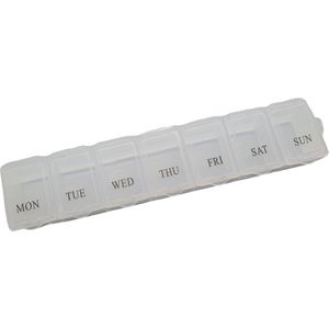 Pillendoos 7 dagen transparant - Pillendoosje week - Medicijnen doosje 7 dagen - oDaani