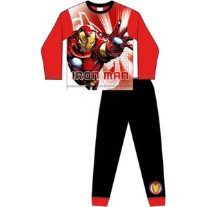 Marvel Iron Man - Pyjama - Maat 104/110 - rood met zwart - The Avengers - Kinderpyjama