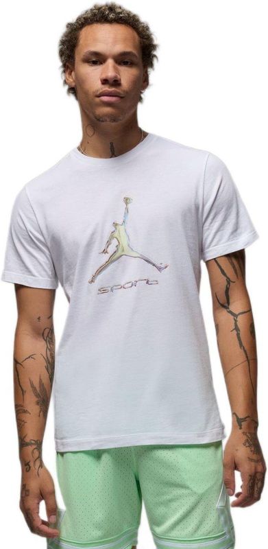Jordan Mj Sport T-shirts Heren - Wit - Maat XS - Katoen Jersey