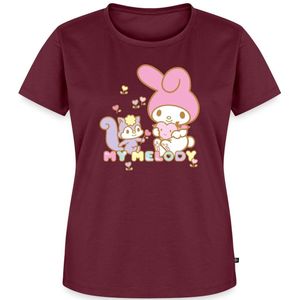 My Melody Plukt Hartbloemen Met Risu Premium T Shirt Dames