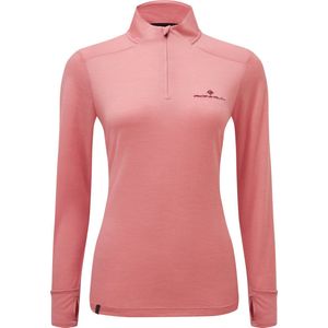 RONHILL TECH MERINO 1/2 ZIP HARDLOOPSHIRT DAMES - MAAT M