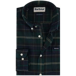 Barbour - Casual Overhemd - Donkerblauw - Tailored Fit - Flanel