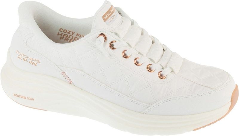 Skechers - Contour Foam - Sneakers - Wit - EU 38 - Vrouw