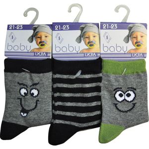 Baby / kinder sokjes - 19/20 - unisex - 90% katoen - naadloos - 12 PAAR - chaussettes socks