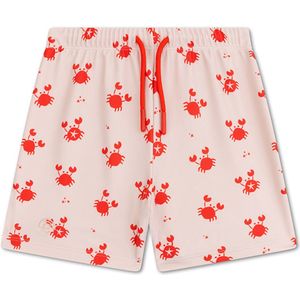 Swim Essentials | Beige/Rode Krabjes UV Zwemboxer Jongens - Maat 98/104