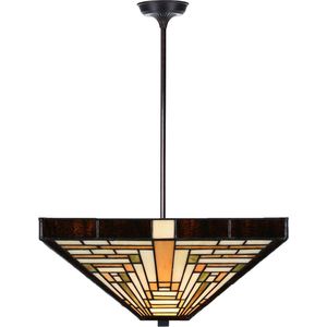Art Deco Trade - Tiffany up-light Hanglamp Rising Sun