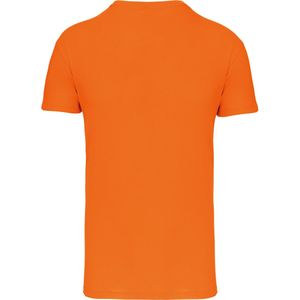 Oranje T-shirt met V-hals merk Kariban maat M