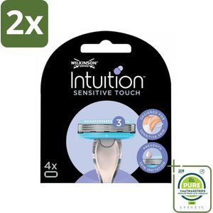 Wilkinson - Navulmesjes Intuition Sensitive Touch - Met Aloe Vera - 3 scheermesjes - Voordeelverpakking - 2 stuks - Scheermesjes - Gevoelige huid