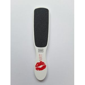 Antibacteriële houten voetvijl met bedrukking Lips