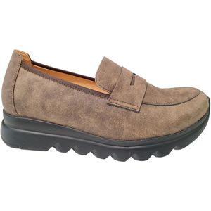Wolky - Dames Instappers - Bruin - Nubuck