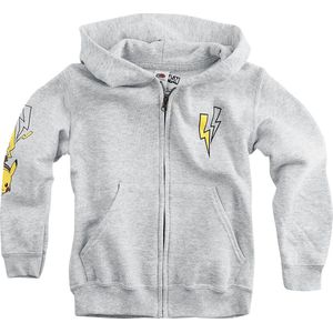 Pokémon Kids - Pikachu - Pokemon Trainer Jongens & meisjes Jas met capuchon - gemêleerd grijs - 140