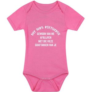 Nee Niks Koetsiekoe Gewoon Afblijven Met Die Vieze Graftakken Van Je Babyromper - meisjes rompertje - romper - baby - babykleding - grappig - kado - cadeau - meisje