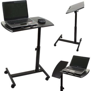 Laptoptafel verstelbaar bureau op wielen