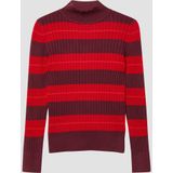 s.Oliver - Gebreide Trui - Opstaande Kraag - Slim Fit - Lange Mouwen