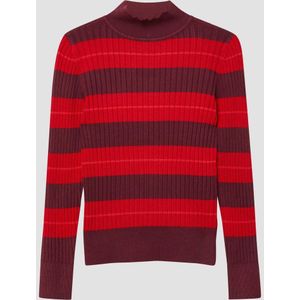 s.Oliver - Gebreide Trui - Opstaande Kraag - Slim Fit - Lange Mouwen