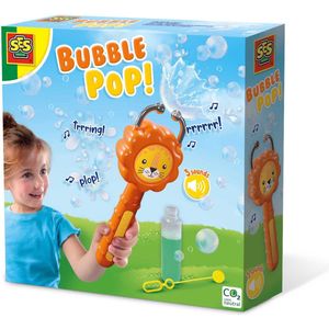 SES - Bubble pop! - Leeuw - bellenblaas vanger - inclusief bellenblaassop en stokje