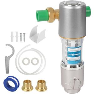 Herbruikbaar uitspoelbaar fijnfilter spin down sediment waterfilter - watervoorfilter voor fonteinwaterslang