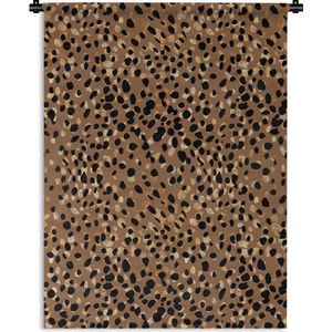 Wandkleed - Wanddoek - Dieren - Patronen - Luipaard - 60x80 cm - Wandtapijt