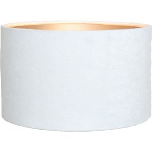 Lampenkap Wit Rond voor Hanglamp of Tafellamp met Gouden Binnenkant, Fluweel Velvet Touch | Lauren S
